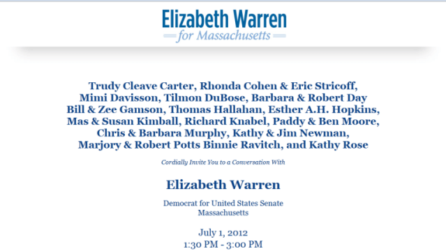 Warren fundraiser