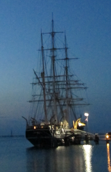 The night before the Morgan's scheduled departure, I paid another visit to the dock.