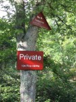 private sign