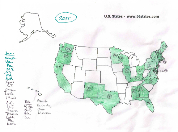 2015 march license map