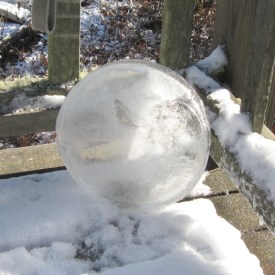 Snowy ice disk, November 13, 2013.