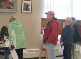 Waiting to check out