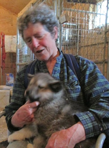 Susanna holding Tommy